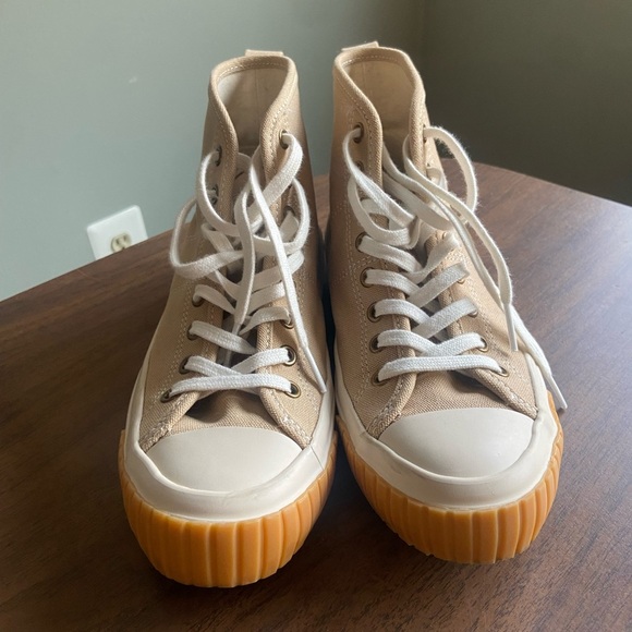 J. Crew Shoes - J Crew Canvas High-Top Sneakers